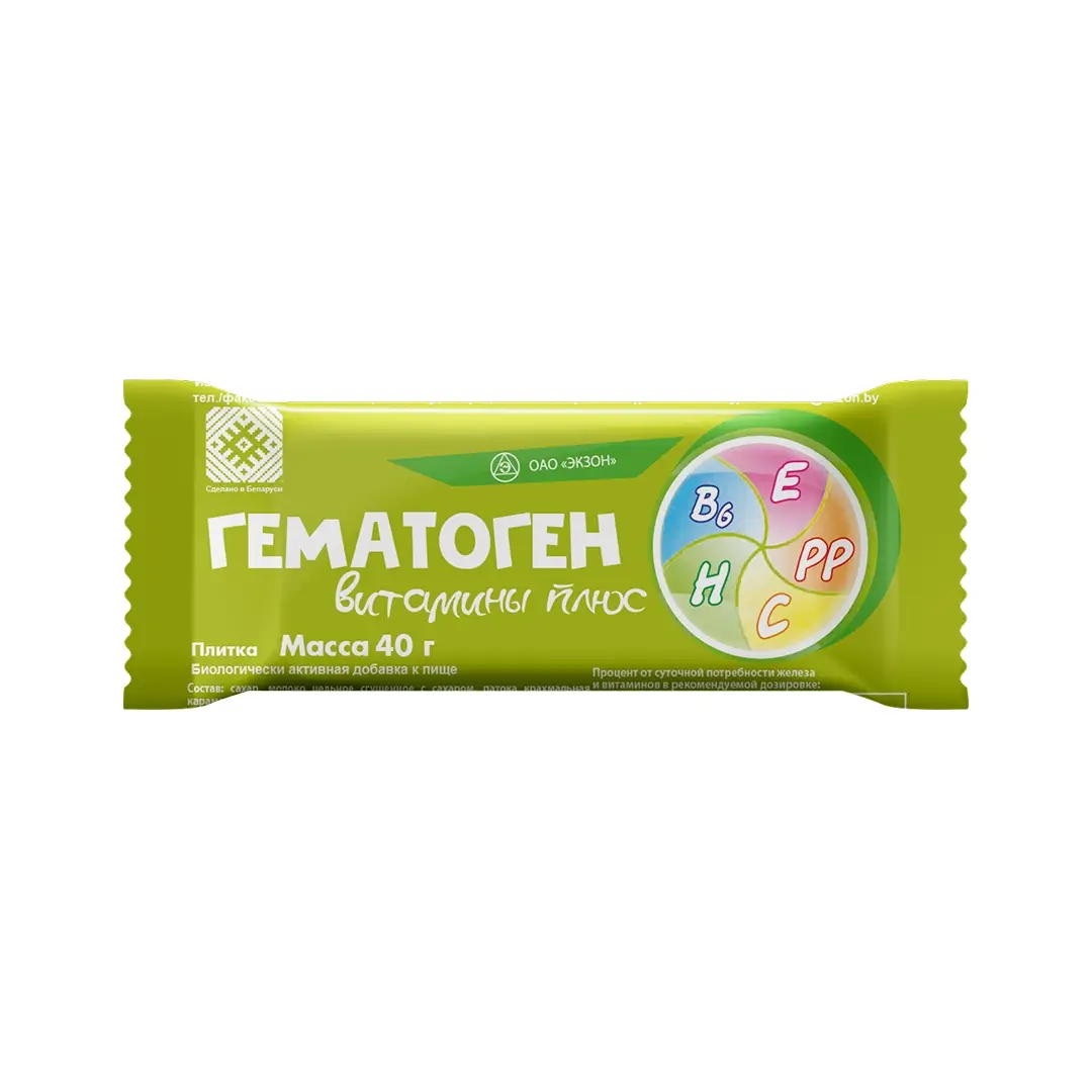 Гематоген витамины плюс уп. 40г №1