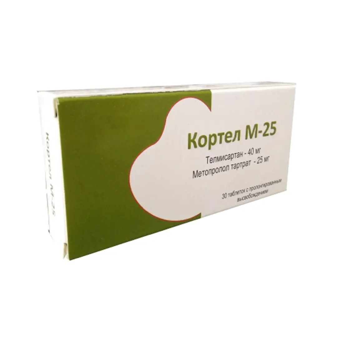 Кортел М-25 таб. 40мг/25мг №30